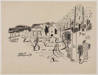 KT 1996 040
<br/>
Gezicht op Castel Gandolfo
<br/>
<em>Kat, Otto Boudewijn de (1907 - 1995)</em>